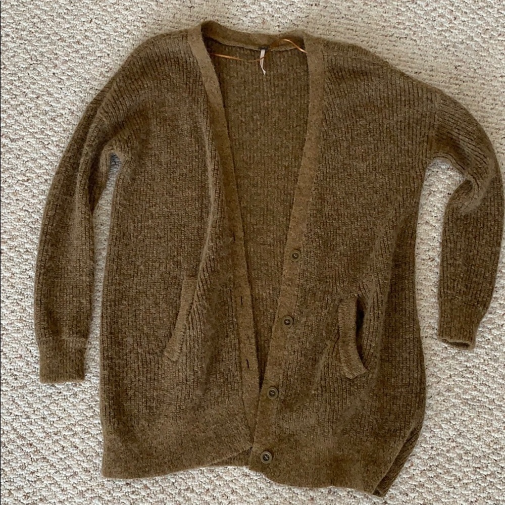 Brown cardigan